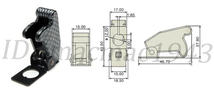 ■即決 カーボン風 ミサイルスイッチ 用 カバー 送料120円~ トグル スイッチ ON/OFF 12mm穴 誤作動防止 スイッチカバー 汎用 DIY 9_画像5