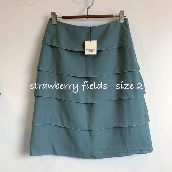 【新品未使用】strawberry fields フリルミニスカート 春秋