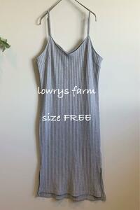 lowrys farm キャミワンピ ワンピース ライトグレー 冬以外に