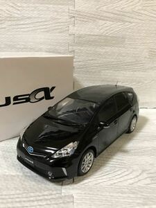 1/24 トヨタ プリウスα　PRIUS α 前期 非売品 カラーサンプル ミニカー　ブラック