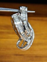 ダイヤモンド(0.55ct)　リボン　音符　ペンダントトップ 　プラチナ_画像2