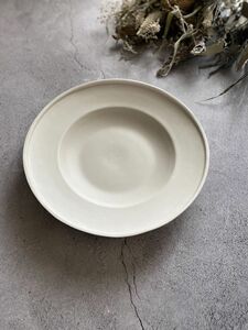 照井壮　デルフト深皿　大　スープ皿　1枚　新品 ホワイト