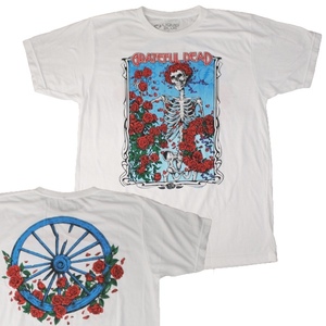 (XL) グレイトフルデッド GRATEFUL DEAD バンドTシャツ BERTHA WHEEL & ROSES オフィシャル新品【メール便可】 [9018034]