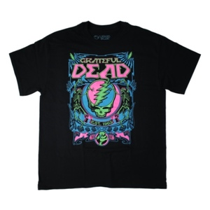 (L) グレイトフルデッド GRATEFUL DEAD バンドTシャツ SYF BLACK　LIGHT オフィシャル 新品【メール便可】 [9018015]