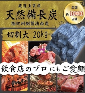 送料無料エリアあり納品実績800,000箱突破！！★ ベトナム産 高級備長炭『 切割大サイズ 』20kg 7,990円込 ( 抜7264円 ) 売り切れごめん！