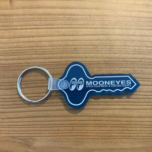 MOON SPEED 84円発送可 ラバー キー リング eyes キーホルダー 青 ブルー mooneyes ムーンアイズ キーリング ソフトラバー製 キー 鍵