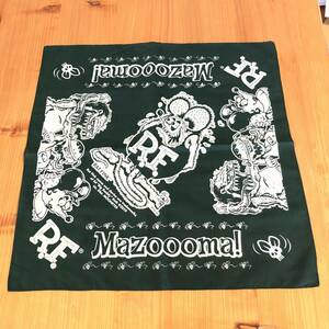 Rat Fink Standing スタンディング バンダナ グリーン 140円発送可 緑 mooneyes ムーンアイズ　moon eyes ハンカチ お弁当 などに