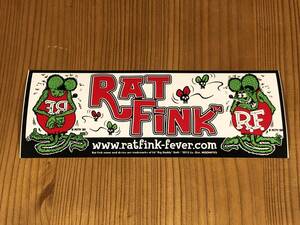 Rat Fink ラットフィンク バンパーステッカー デカール シール フィルム製 ステッカー mooneyes ムーンアイズ スタンディング