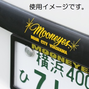 MOON EYES ムーンアイズ BRIGHT 17cm5.5cm ステッカー イエロー 黄色 ムーンアイズ デカール mooneyes 抜きデカール YOKOHAMA 横浜の画像2