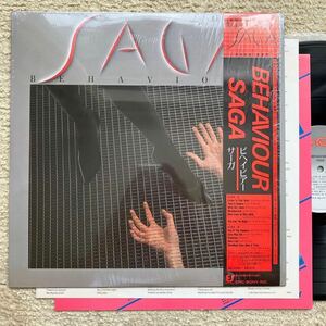 未使用並 NM！◆帯付き LP◆初版 MAT1◆SAGA(サーガ)「BEHAVIOUR(ビヘイビアー)」◆1985年 28・3P-662◆Prog Rock Progressive プログレ