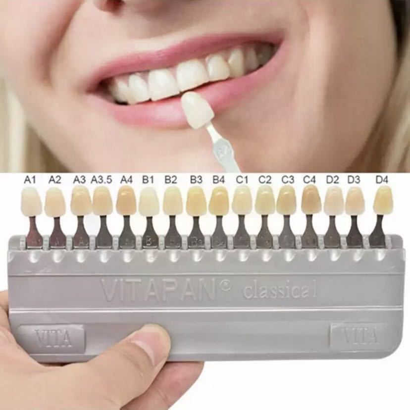 新品 シェードガイド 歯の色見本 歯 色見本 ホワイトニング 16色 歯の