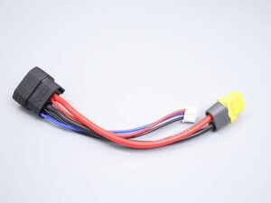 【非T社純正品】　純正リポバッテリー汎用充電器 変換コネクター（TRX→XT60型プラグ）2Sバッテリ用