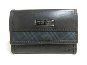 11397◆【SALE】BURBERRY バーバリー レザーキーケース キーボルダー ブラウン 中古 USED