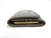 11498◆【SALE】希少USA製 LOUIS VUITTON ルイヴィトン モノグラム M62631 ミュルティクレ4 キーケース MADE IN FRANCE 中古 USED_画像3