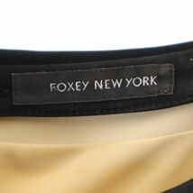 フォクシーニューヨーク 日本製 ノースリーブ ワンピース 38 ベージュ系 FOXEY NEW YORK バックジップ レディース 230703_画像8