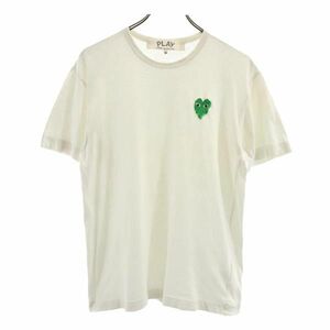 プレイコムデギャルソン 半袖 Tシャツ M ホワイト系 PLAY COMME des GARCONS ロゴ メンズ 230709