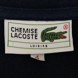 シュミーズラコステ ロゴワッペン 半袖 ポロシャツ 4 ネイビー CHEMISE LACOSTE 鹿の子 メンズ 230715の画像7