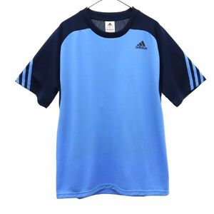 未使用 アディダス 半袖 Tシャツ M ブルー adidas メンズ 230727