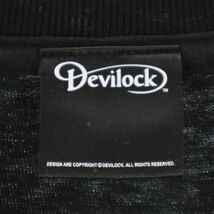デビロック バックプリント ロゴプリント 半袖 Tシャツ 黒系 DEVILOCK メンズ 230430 メール便可_画像8