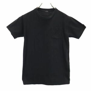  Stussy crew neck back print short sleeves T-shirt XL black STUSSY lady's 230526 mail service possible 