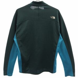 ザノースフェイス ワンポイントロゴプリント ハーフジップ アウトドアウエア M ネイビー×ブルー THE NORTH FACE アウトドア メンズ 230310の画像2