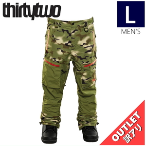 【OUTLET】 THIRTYTWO TM PNT カラー:CAMO Lサイズ メンズ スノーボード スキー ウェア パンツ アウトレット