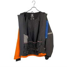 【OUTLET】 SESSIONS SCOPE SHELL JKT カラー:ORANGE BLUE Mサイズ メンズ スノーボード スキー ジャケット JACKET アウトレット_画像4