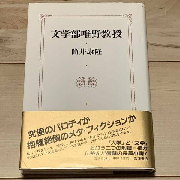 帯付 筒井康隆 文学部唯野教授 究極のパロディメタフィクション 岩波書店発行