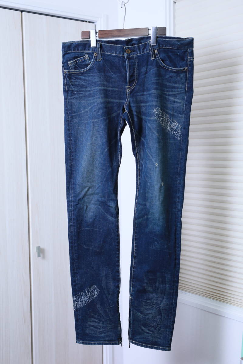 グラムバイグラム デニムパンツ ジーンズ スリムフィット 4 XL インディゴ-