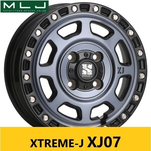 流行 人気 オフ系! インディゴクリア MLJ XJ07 4.0J 12in IS42 PCD100 新品4本 N-VAN アトレー ハイゼット エブリィ キャリィ に