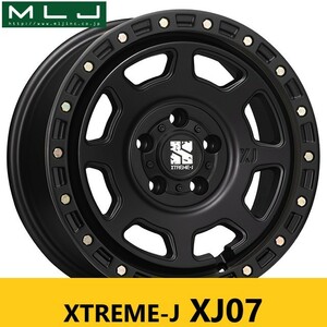 流行 オフ系! チューナーサイズ サテンブラック MLJ XJ07 7.0J×16in IS28 PCD114.3 新品4本 デリカD5 RAV4 オーバーフェンダー車に