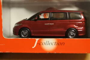 京商　Ｊ－collection　1/43　ホンダ　エリシオン　エアロバージョン2005　赤　未使用未開封品