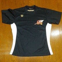 ウィルソン半袖ドライTシャツL紺2013全中野球大会茨城_画像1