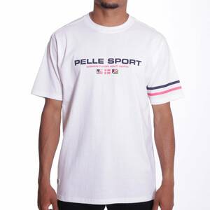 AW93)PELLE PELLE No competition Tシャツ半袖(PM302-1801)白/L/XL/HIPHOP/B系/大きいサイズ