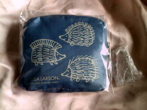 * Lynn flannel Lisa *la-son hedgehog pattern BIG tote bag &kalabina unused goods **