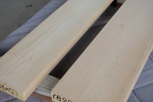 木曽桧（天然材と植林材） ヒノキ 2本で7200円 角材 材木 木材 新品