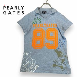 PEARLY GATES パーリーゲイツ 襟付 半袖Tシャツ ゴルフウェア 0 半袖Tシャツ　トップス　カットソー　GOLF 