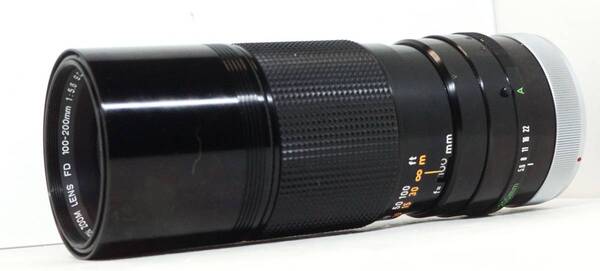 ~実写確認済~ ☆実用品・人気の望遠レンズ☆ キャノンFDマウント用 CANON ZOOM LENS FD 100-200mm F5.6 S.C (H1096)