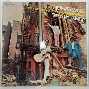 Funk Soul LP - The Impressions - This Is My Country - Curtom - NM - シュリンク付