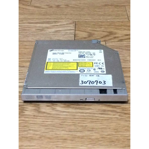 Vostro 1550付属DVDマルチGT60N 12.7mm動作確認　(3070903