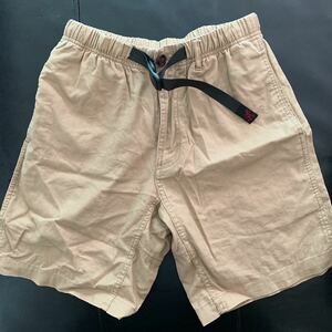 【GRAMICCI】グラミチ ショートパンツ 麻混 chino ベージュ Sサイズ GMP-16S005 麻 ヘンプ混 Hemp