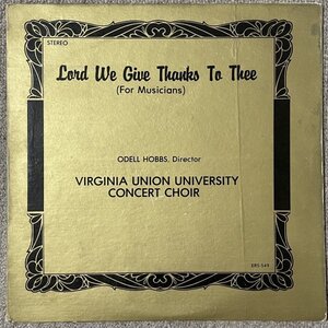 Virginia Union University - Lord We Give Thanks To Thee - Eastern ■ 2LP gospel jazz