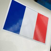 1■フランス国旗ステッカー Sサイズ 5x7.5cm 1枚即買■France Flag sticker トリコロール 耐水シール 海外旅行 パリ 車やスーツケースに EU_画像6