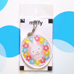  unused goods * Miffy. acrylic fiber da ikatto key holder * flower oval 