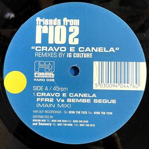 【HOUSE】【BROKENBEATS】Friends From Rio - Cravo E Canela (Remixes By IG Culture) / Far Out Recordings FARO 038 / VINYL 12 / UK