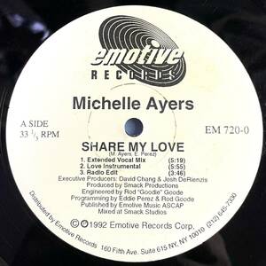 【HOUSE】Michelle Ayers - Share My Love / Emotive Records EM 720-0 / VINYL 12 / US