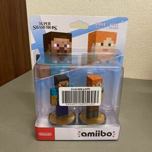 amiibo アミーボ SUPER SMASH BROTHERS 大乱闘スマッシュブラザーズ マインクラフト スティーブ アレックス Nintendo 任天堂 未開封