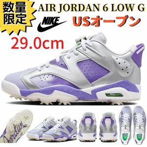 【即納】29.0cm NIKE AIR JORDAN 6 LOW GOLF NRG Metallic Purple 2023 エアジョーダン6 メタリックパープル ゴルフシューズ FD0205-055