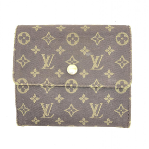 【中古】LOUIS VUITTON モノグラム ミニラン ポルト・モネ・ビエカルトクレディ M95233　財布　ブラウン　ルイヴィトン[240017571525]