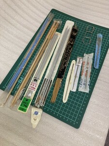 23G19-04 手芸 編み物 ハンドメイド 用品 ニット レース かぎ針 等 まとめて 現状品 消費税0円